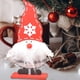 thumbnail image 5 of Feliz Navidad de madera Santa muñeca decoración de dibujos animados barba adorno de mesa pequeño accesorio colección de artesanía juguete regalo para niños sombrero rojo Inevent HA009124-01, 5 of 7