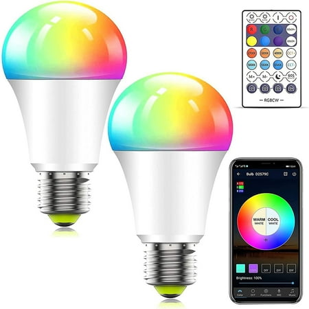 

WiFi RGB Smart LED Light Bulb 2700-6500K 10W E27/B22 Lamp For Alexa Google Home