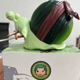 thumbnail image 4 of Figura de acción de Anime One Piece Den Den Mushi Zoro de 11-12 cm, juguete de colección de PVC con forma de gusano y caracol, 4 of 5