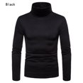 thumbnail image 2 of Mens Thermal  Turtle Neck Skivvy Turtleneck Sweaters Stretch Shirt Tops, 2 of 4