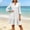 White, variant on Blmnix Vacation Dress Dress Women Gingham Dress Peplum A Line Dresses Petticoat Mid-Length Black 3/4 Sleeve V-Neck Adaptable Summer Dress for Women L