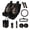 Black - Bernese Mountain Dog, variant on LedBack 13Pcs Car Seat Covers Full Set Boston Terrier Print Car Front Rear Seat Covers with Steering Wheel Cover+Safety Belt Pads+Rearview Mirror Cover+Garbage Bag, etc, Easy to Install