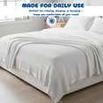 thumbnail image 6 of Pack of 6 AmeriClassic 100% Cotton Thermal Blanket, White, 66x90 Inch – Soft, Breathable Open-Cell Weave, All-Season Twin Bed Blanket for Home, Hotel & Healthcare Use, 6 of 7