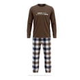 thumbnail image 1 of Pijama George para Caballero Set Playera Manga Larga con Pantalón Café Talla EG 2 Piezas, 1 of 4