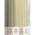 thumbnail image 6 of Yellow Solid Color Sheer Curtains 54 Inch Length 2 Panels Set, Aesthetics Contemporary Luxury Voile Window Treatment Rod Pocket Short Kitchen Curtains Drapes for Bedroom 52"x54"x2, 6 of 7