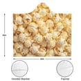 thumbnail image 3 of Funny Popcorn Wearable Blanket Hoodies for Women Men Adults Popcorn Lovers Soft Cozy Food Popcorn Hooded Blankets for Camping Office Decor Birthday Gifts 50X60 Inch, 3 of 5