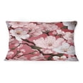 thumbnail image 3 of Designart "Floral Beauty in Pink Sakura Blossoms" Japanese Printed Throw Pillow, 3 of 5