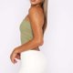 thumbnail image 5 of Top Corto Sin Tirantes Algodón Bodycon Tube Tops Basic Sin mangas Spicy Girl Daily Outfit (Verde M) Cgtredaw Para estrenar, 5 of 6