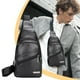 thumbnail image 1 of Bolso de Pecho Impermeable de Piel Sintética Suave para Hombre | Elegante Bandolera de Un Solo Hombro con Puerto de Carga Usb | Mochila Informal con Correa Transpirable para Viajes de Negocios y Acti, 1 of 6