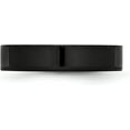 thumbnail image 4 of Chisel Stainless Steel Polished Black IP-plated 5.2mm Flat Band - Ring Size 11.0, 4 of 8