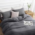 thumbnail image 3 of Duvet Cover Queen Piece Prewashed Ultra Soft Queen Bedding Set Features Zipper Closure and Corner Ties Includes Duvet Cover x & Pillowcases No Comforter, 3 of 7