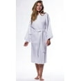 thumbnail image 6 of Womens Long Waffle Kimono Lightweight Cotton Robe, Hotel Spa Bathrobe for Women  - Adult - Unisex - Wine Red - XXL, 6 of 23
