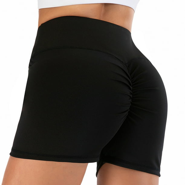 Women Workout Yoga Shorts - Premium Buttery Soft Solid Stretch Cheerleader  Running Dance Volleyball Short Pants - Walmart.com