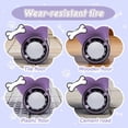 thumbnail image 6 of 12V Electric Wiggle Car, Powered Ride on Toys for Kids with Flashing PU Wheels, Bluetooth Music, 2-in-1 Swing Car Kids Electric Vehicles for Boys Girls Ages 3+, Purple, 6 of 11