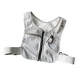 thumbnail image 2 of Siruishop Running Vest Bag Chest Pack Wearable Waistcoat for Hiking Motorcycle Jogging Gray, 2 of 8