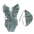 thumbnail image 3 of Baby Girl Swimsuit Cute One Piece Bathing Suit with Sun Protection Ruffles Swimwear (9M-6T), 3 of 3