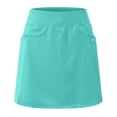 thumbnail image 4 of vigerkar 16'' Golf Skorts for Woman with 3 Pockets High Waisted A Line Tennis Skirt Casual Athletic Skort Workout Sports Clothes (Green, M), 4 of 6