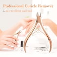 thumbnail image 4 of Tijeras para cutículas en tono rosa dorado, herramienta profesional para manicura y pedicura., 4 of 7