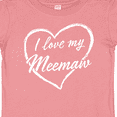 thumbnail image 4 of Inktastic I Love My Meemaw in White Chalk Heart Boys or Girls Baby T-Shirt, 4 of 5