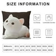 thumbnail image 5 of Cat Stuffed Animals, Soft Cat Plush Pillow Kawaii Kitten Stuffed Animal Toy Gifts for Kids Boys Girls Room Decor (White Round Eyes, 5 of 5