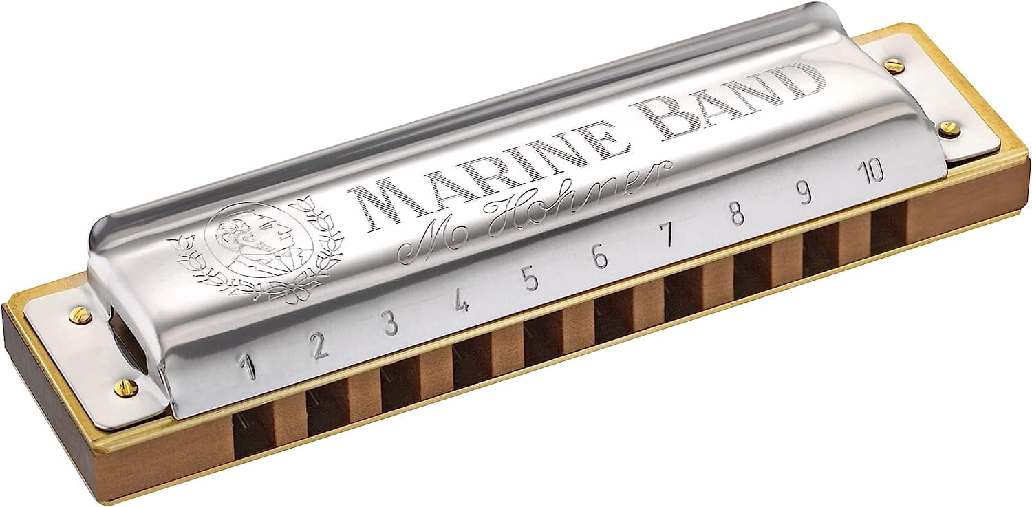 Hohner Marine Band Harmonica in Key of F Model 1896BX-F German Made Quality