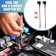 thumbnail image 2 of Unique Bargains 1 Set Universal 2pcs Auto Fuse Tap Add a Circuit Adapter 12V with 2pcs 10A Micro3 ATL Blade Type Fuse, 2 of 7