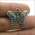 thumbnail image 5 of U8MO 6/20/50pc Butterfly Animal Antique Silver Charms Pendants Jewelry DIY 19*25mm-50pcs, 5 of 8