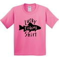 thumbnail image 3 of Inktastic Lucky Fishing Shirt Fish Youth T-Shirt, 3 of 5