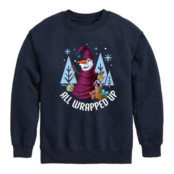 Frozen 2 - All Wrapped Up - Toddler And Youth Crewneck Fleece Sweatshirt