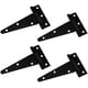 thumbnail image 1 of Bisagra en T Bisagra Triangular Bisagra en T de Servicio Pesado Triángulo Galvanizado 4 Pulgadas Negro 4 Piezas,11 Feliz Sencillez, 1 of 4
