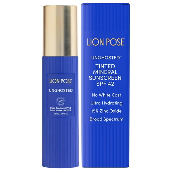Protector Solar Lion Pose Unghosted SPF 42 con Color 50 ml