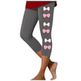 thumbnail image 1 of Pantalones de Yoga Capri, Moda Impresa Estiramiento Capris para Mujeres, Poliéster Spandex Entrenamiento Y Ocio, 1 of 1