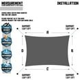 thumbnail image 4 of Sunshades Depot 7' x 11' Rectanlge Waterproof Knitted Shade Sail Curved Edge Orange 180 GSM UV Block Shade Fabric Pergola Carport Canopy Replacement Awning Customize Available, 4 of 8