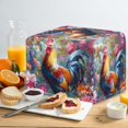 thumbnail image 4 of Rooster Toaster Cover for 4 Slice Toaster Pink Flower Bread Maker Covers Keep Toaster Free From Dust And Fingerprint Bread Maker Protector Covers, 4 of 7