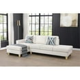 thumbnail image 2 of Pemberly Row Modern / Contemporay Sectional Sofa Cream White, 2 of 11