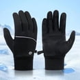 thumbnail image 2 of DHFJKG Winter Touchscreen Gloves Water-Resistent Windproof Adult Unisex Thermal Insulated Fuzzy Lining Five Finger Design For Cycling Driving Hiking Cozy Mitten, 2 of 9