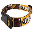 thumbnail image 3 of Country Brook Petz® 1 1/2 inch Deluxe Black and Gold Football Fan Dog Collar Limited Edition, Medium, 3 of 5
