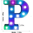 thumbnail image 2 of EONQY Alphabet Letter Lamp, Colorful Light up Letters Led Marquee Letter Lights Battery Powered Light Up Number Sign Night Light for Party Christmas Lamp Home Bar Decoration, 2 of 7