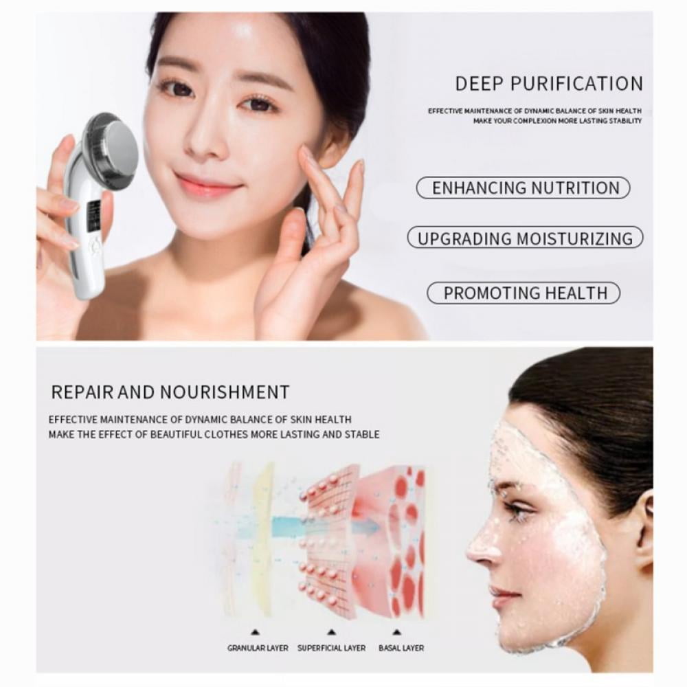 6 in 1 Ultrasonic Handheld Massage Device for Slimming Facial Massager