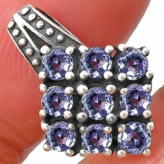 Natural Tanzanite 925 Sterling Silver Pendant Jewelry DGP1004_A P-1094