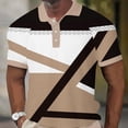 thumbnail image 2 of Camisas de Manga Larga para Hombres Impresos Girar Hacia Abajo Botones de Cuello Lateral Dividido, Casual Camiseta Blusa para Hombres, 2 of 4