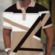 thumbnail image 2 of Camisas de Manga Larga para Hombres Impresos Girar Hacia Abajo Botones de Cuello Lateral Dividido, Casual Camiseta Blusa para Hombres, 2 of 4