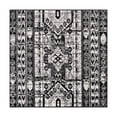 thumbnail image 3 of Unique Loom Portland Collection Area Rug - Depoe (4' 1" Square Black and White/Black), 3 of 9