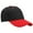 Black/Red, variant on Plain Blank Baseball Cap Adjustable Size for Outdoor Activities Brown