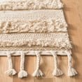 thumbnail image 4 of SAFAVIEH Casablanca Candida Striped Wool Shag Area Rug, Beige, 5' x 8', 4 of 5
