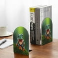 thumbnail image 5 of Easygdp Tree Frog 2 Pcs Bookend Large Capacity Office Book Ends for Home Office Library School Study Decoration, 5 of 8