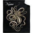 thumbnail image 4 of Personalized Octopus Blanket Named Ocean Animal Custom Throw Blanket Gifts for Girls Boys Octopus Decor Flannel Fleece Customized Fish Marine Throw Blankets With Name for Adults Bed Sofa Chair 80x60In, 4 of 6