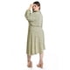 thumbnail image 3 of Vestido estampado con laso Roman Fashion /Tallas Extras, 4322 (Verde militar) verde oscuro 40, 3 of 6