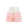 thumbnail image 1 of Qiylii Baby’s Cartoon Bear Knitted Vest, Sleeve V-neck Jacquard Sweater, 1 of 9