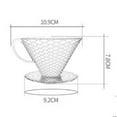 thumbnail image 2 of jifeng Tasse à Café Transparente Outils de Café Cadeaux pour Amateurs de Café Support de Machine Facile à Nettoyer Réutilisable 10.9x9.2x7.8cm, 2 of 6
